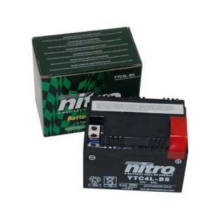 Nitro | Nitro ytc4l-bs gel accu 4 ampere 12 volt 50cc 2-takt (allround) scooteraccu 